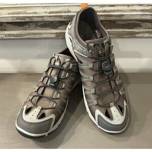 Eddie Bauer Arvada Mens Size 12M Bungee Lace Water Shoe Sandals Brown
